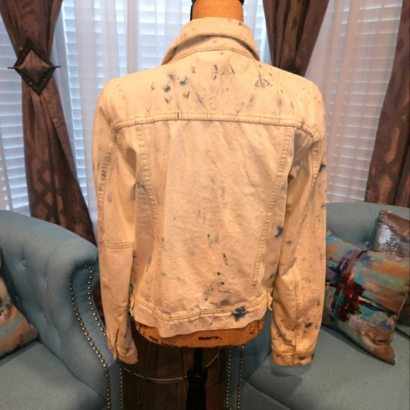 SALE NWOT FREE PEOPLE RUMORS DENIM JACKET - Picture 11 of 11